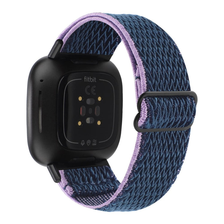 Nydelig Universal Fitbit Nylon Rem - Blå#serie_13