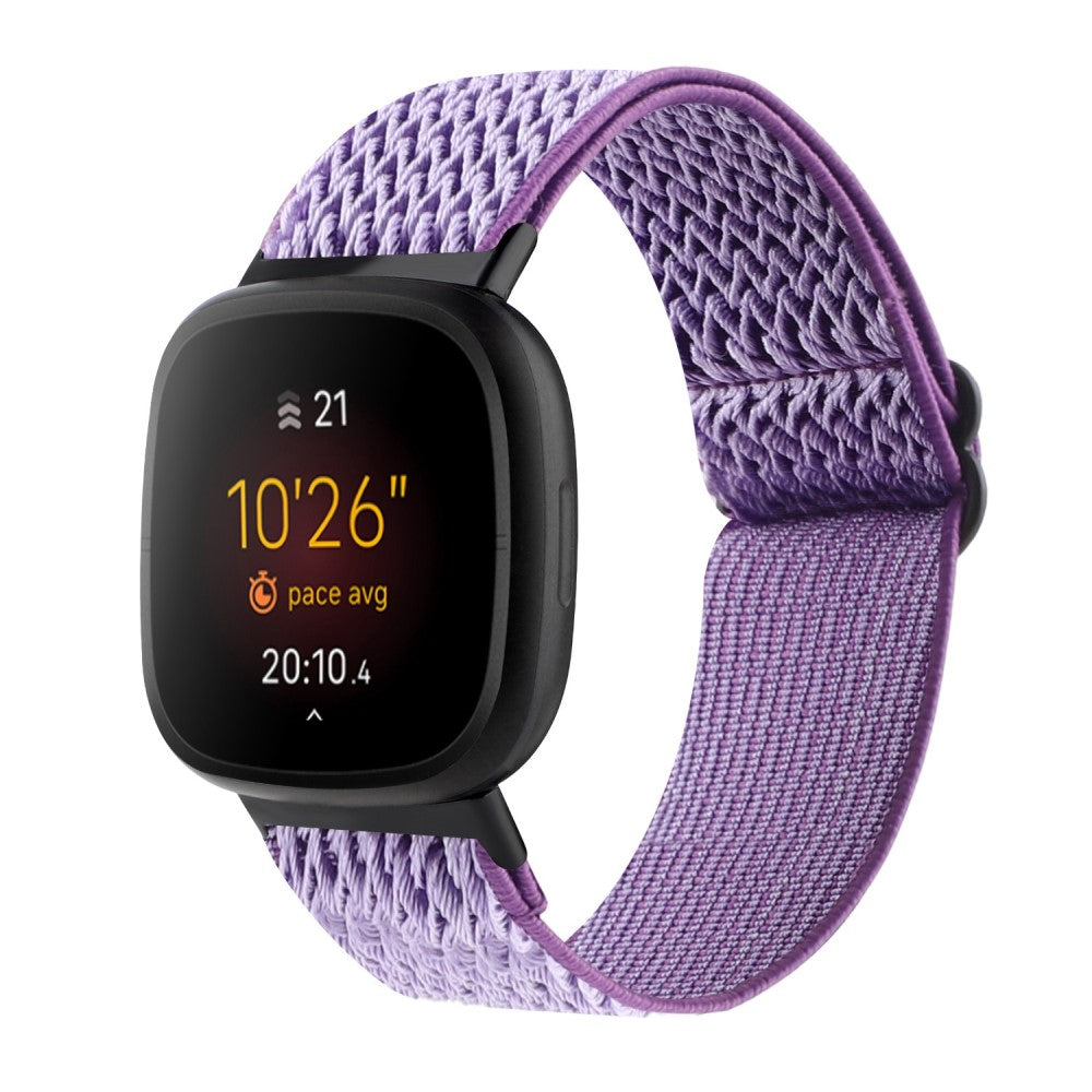 Nydelig Universal Fitbit Nylon Rem - Lilla#serie_15