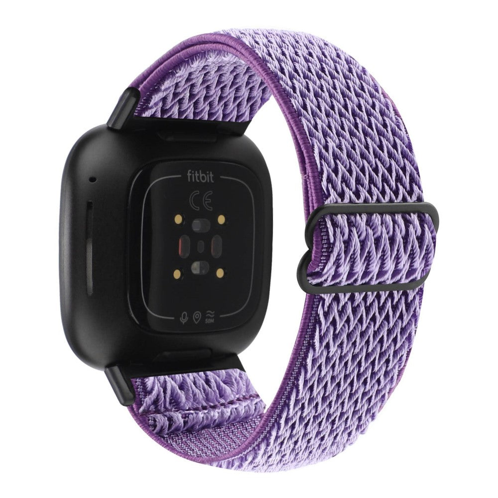 Nydelig Universal Fitbit Nylon Rem - Lilla#serie_15