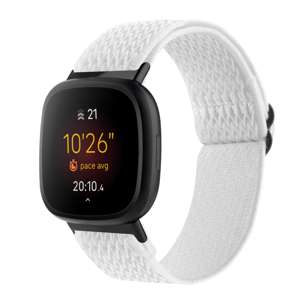 Nydelig Universal Fitbit Nylon Rem - Hvid#serie_2