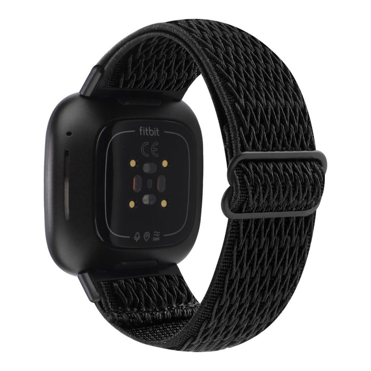 Nydelig Universal Fitbit Nylon Rem - Sort#serie_7