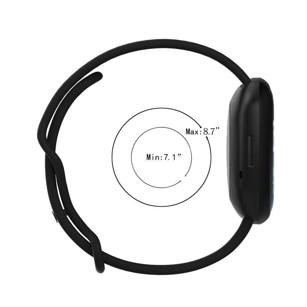 Mega hårdfør Universal Fitbit Silikone Rem - Størrelse: L - Hvid#serie_2