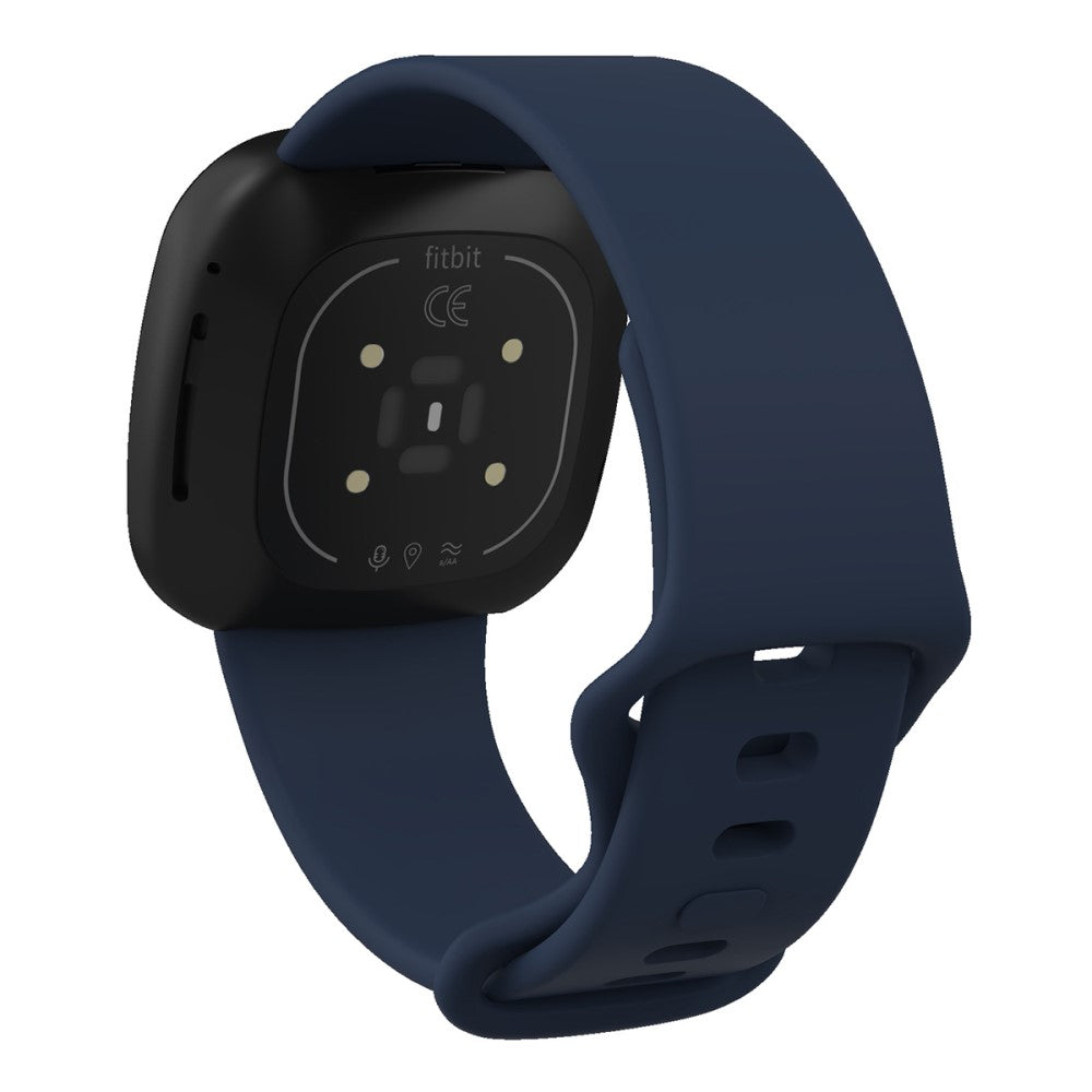 Mega hårdfør Universal Fitbit Silikone Rem - Størrelse: L - Blå#serie_7