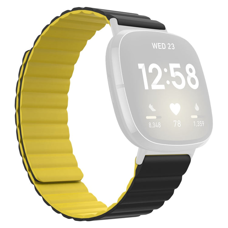 Yndigt Fitbit Sense 2 / Fitbit Versa 4 Silikone Rem - Gul#serie_2