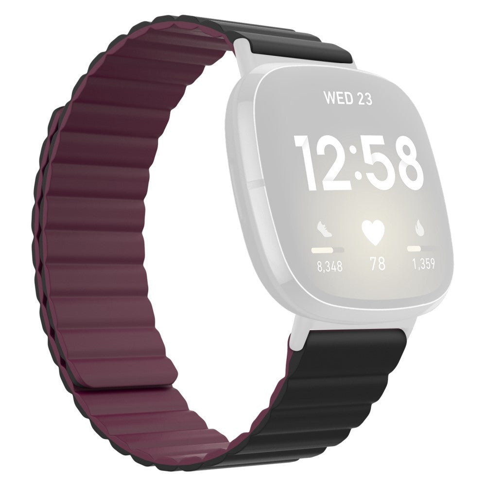 Yndigt Fitbit Sense 2 / Fitbit Versa 4 Silikone Rem - Rød#serie_3