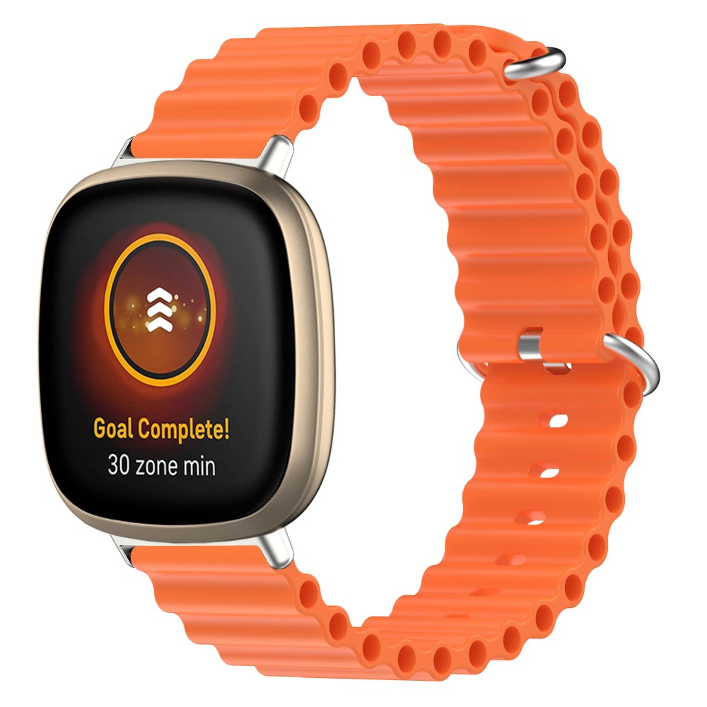 Vildt flot Universal Fitbit Silikone Rem - Orange#serie_2