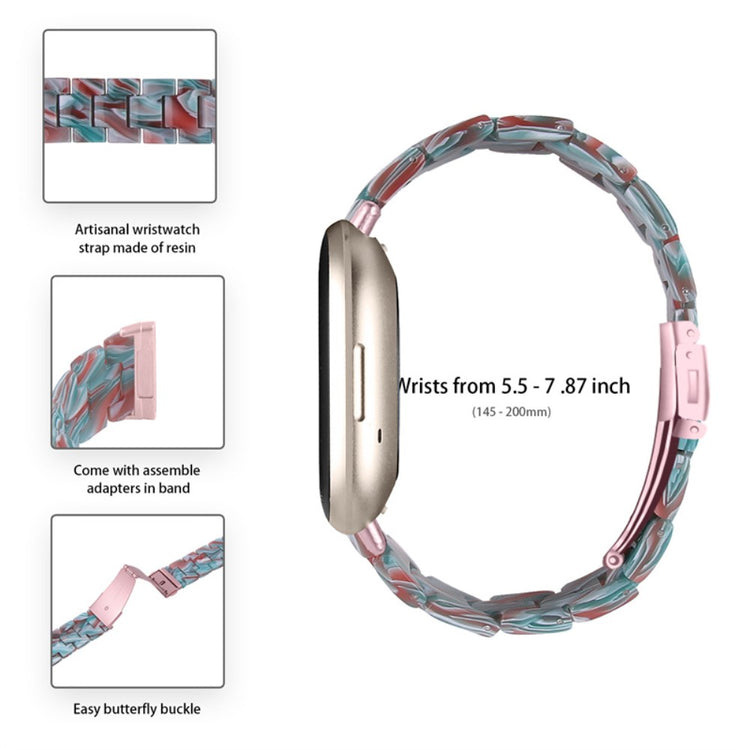 Mega pænt Fitbit Sense 2 / Fitbit Versa 4  Rem - Rød#serie_7