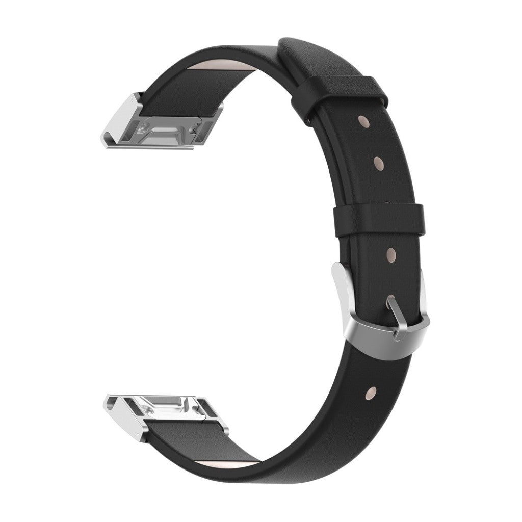 Super flot Universal Garmin Kunstlæder Rem - Sort#serie_1