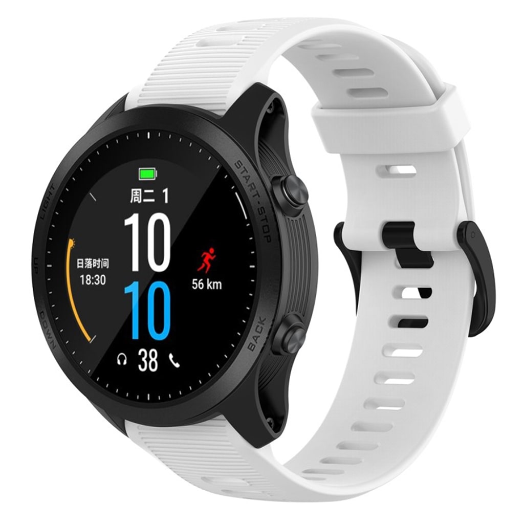 Fremragende Universal Garmin Silikone Rem - Hvid#serie_2