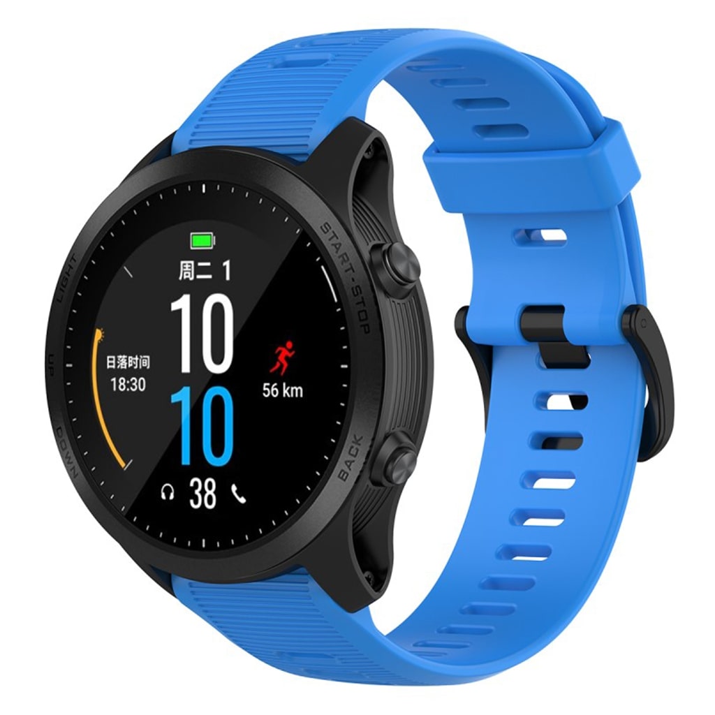 Fremragende Universal Garmin Silikone Rem - Blå#serie_9