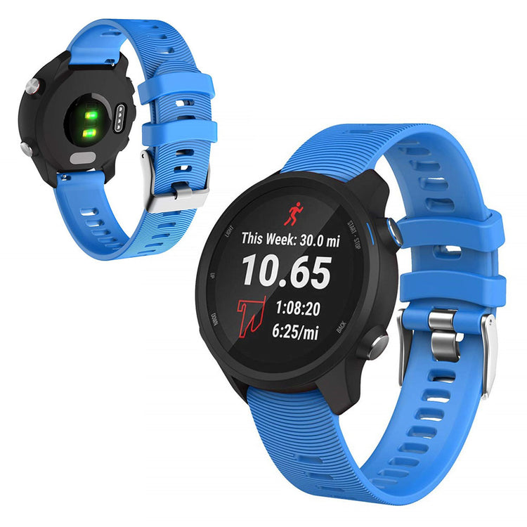 Mega smuk Universal Garmin Silikone Rem - Blå#serie_10