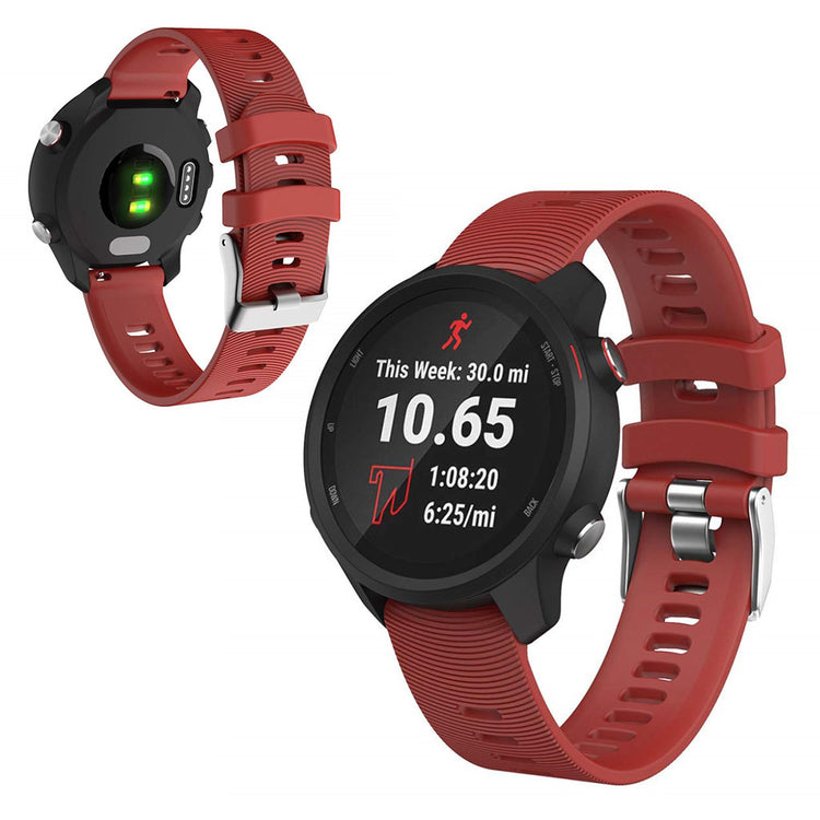 Mega smuk Universal Garmin Silikone Rem - Rød#serie_3