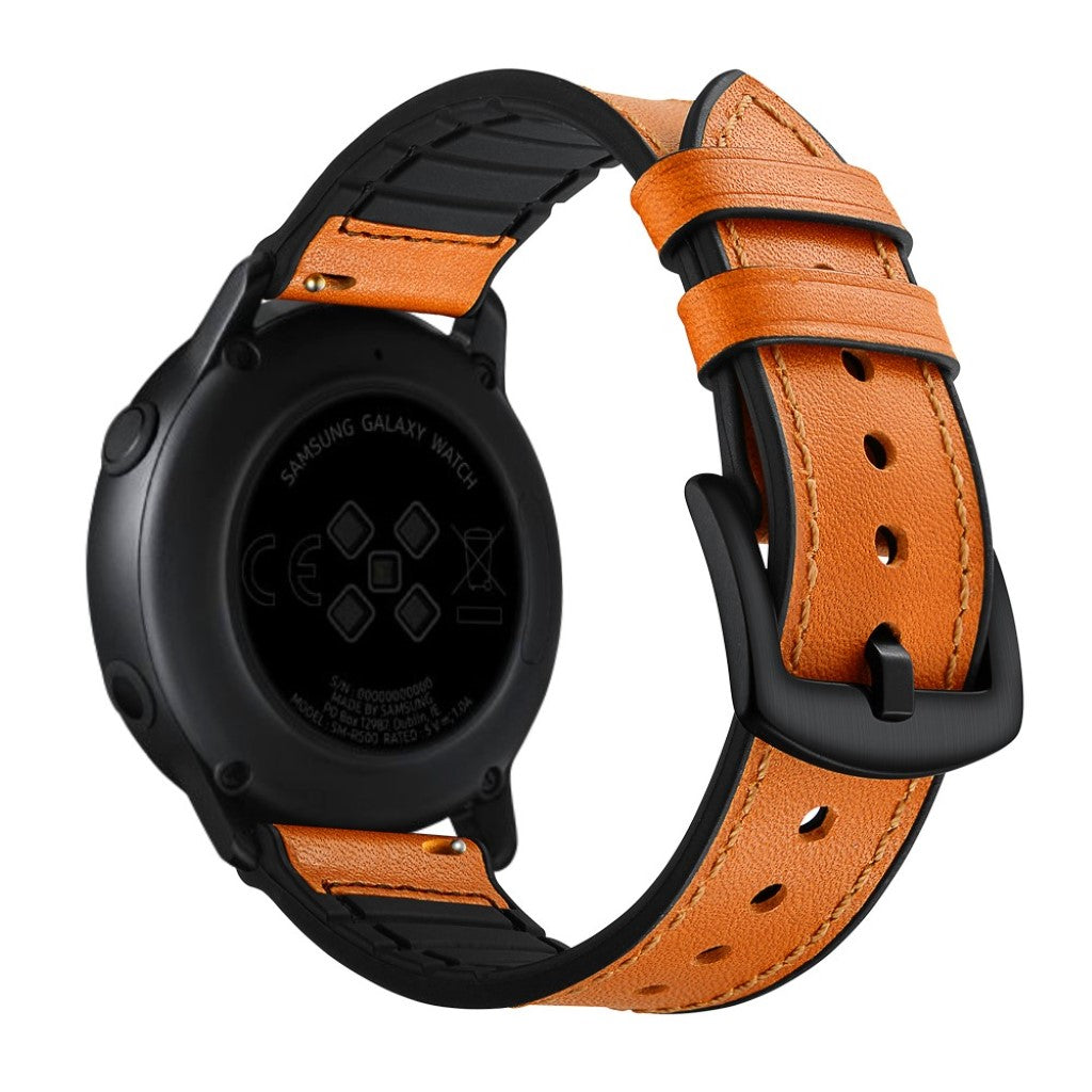 Fed Garmin Vivoactive 3 / Garmin Vivomove HR Ægte læder Rem - Brun#serie_3