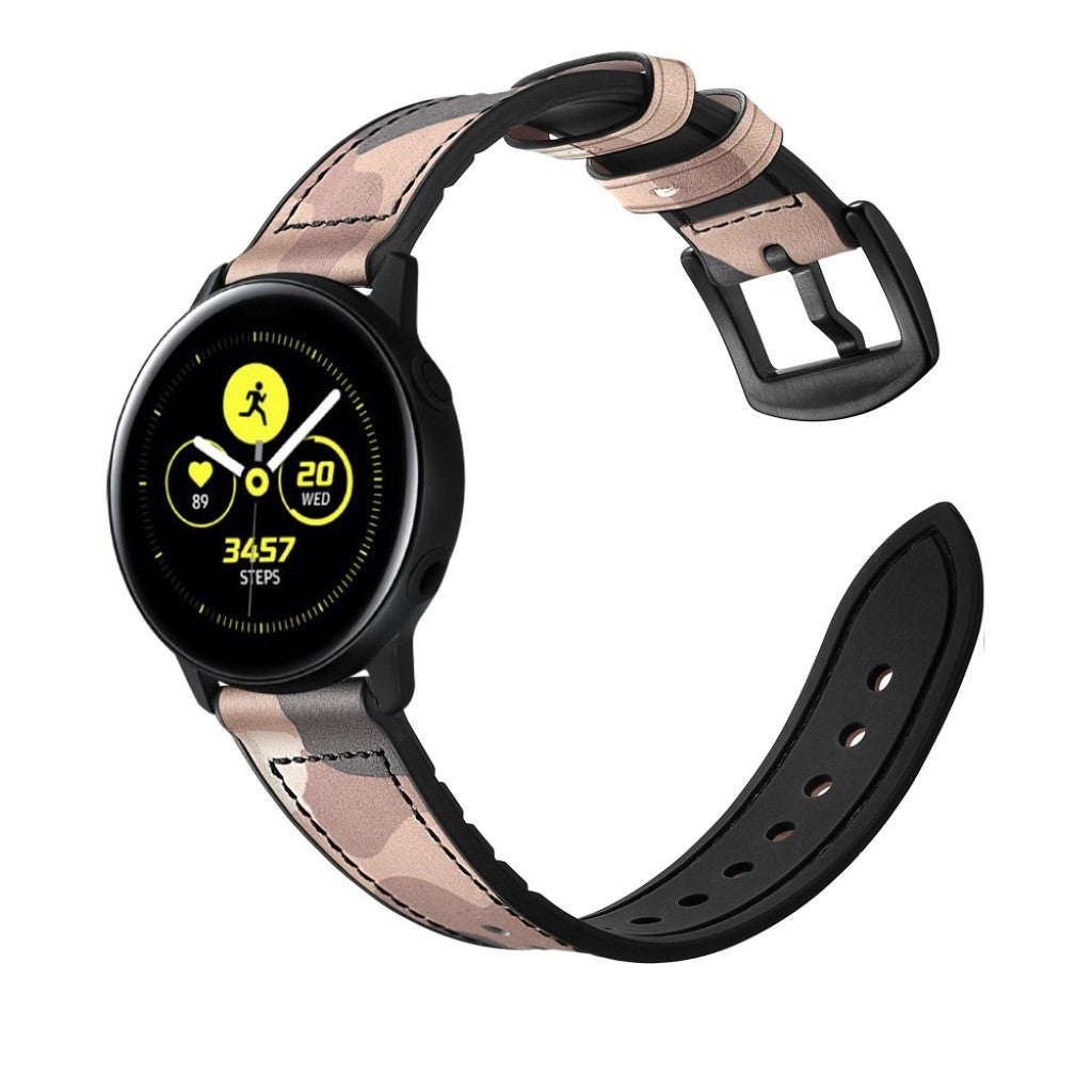 Fed Garmin Vivoactive 3 / Garmin Vivomove HR Ægte læder Rem - Brun#serie_6