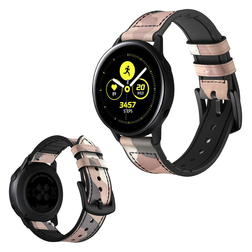 Fed Garmin Vivoactive 3 / Garmin Vivomove HR Ægte læder Rem - Brun#serie_6