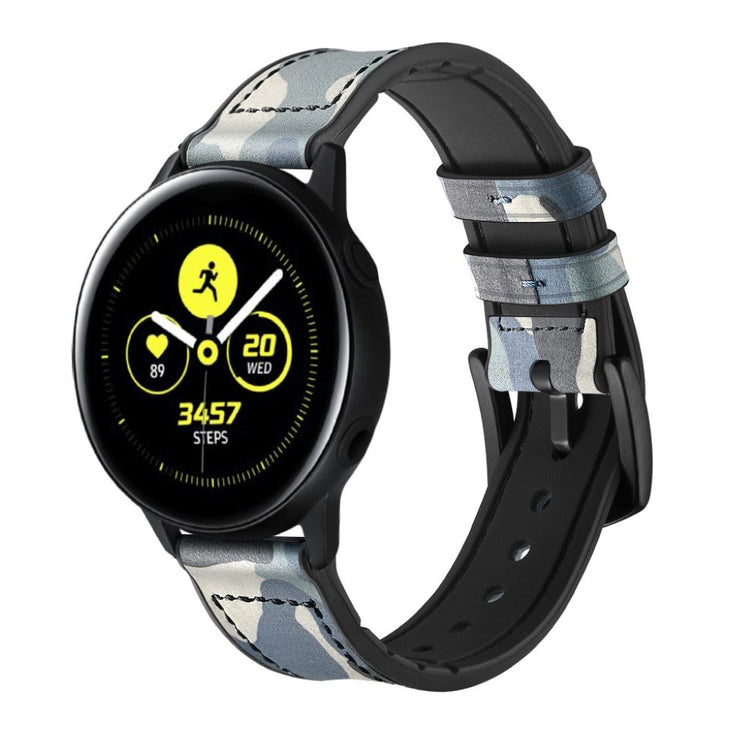 Fed Garmin Vivoactive 3 / Garmin Vivomove HR Ægte læder Rem - Flerfarvet#serie_8