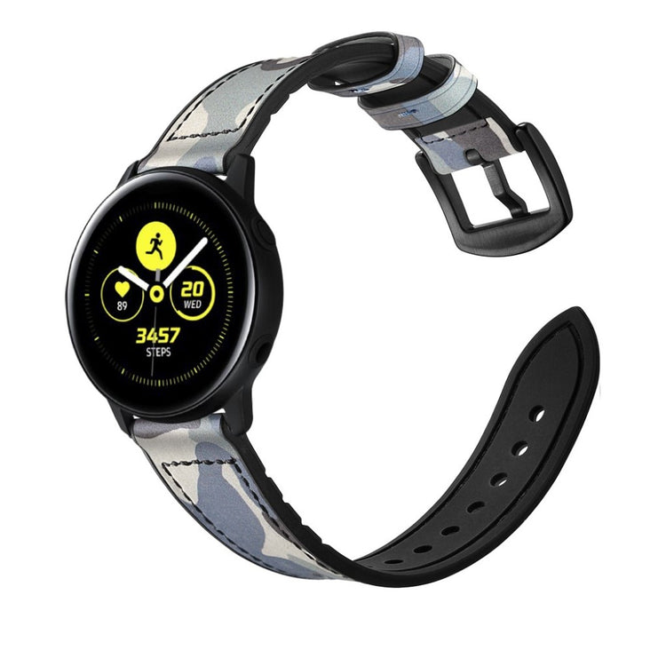 Fed Garmin Vivoactive 3 / Garmin Vivomove HR Ægte læder Rem - Flerfarvet#serie_8