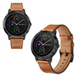 Fin Garmin Vivoactive 3 / Garmin Vivomove HR Ekte lær Reim
