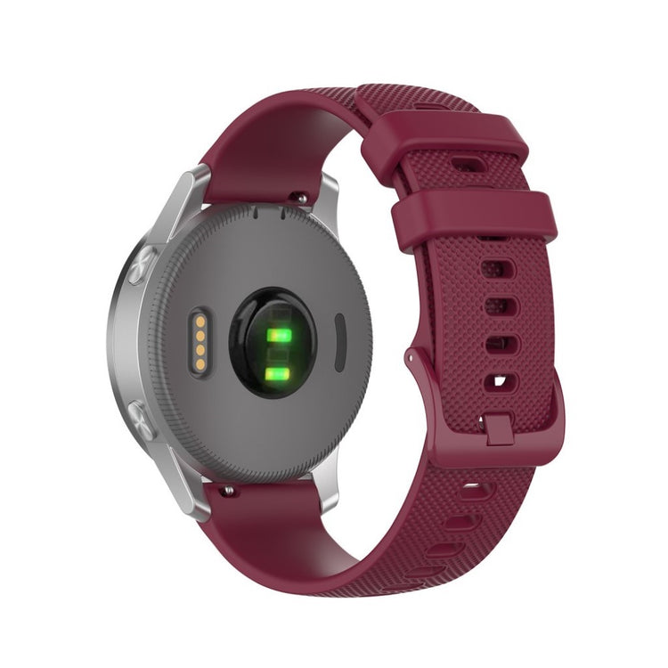 Fed Garmin Vivomove 3S / Garmin Vivoactive 4S Silikone Rem - Rød#serie_4