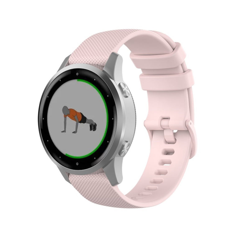 Fed Garmin Vivomove 3S / Garmin Vivoactive 4S Silikone Rem - Pink#serie_5