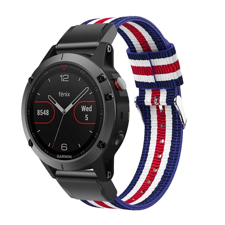 Helt vildt skøn Garmin Fenix 5 Nylon Rem - Flerfarvet#serie_3