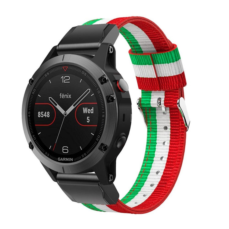 Helt vildt skøn Garmin Fenix 5 Nylon Rem - Flerfarvet#serie_4