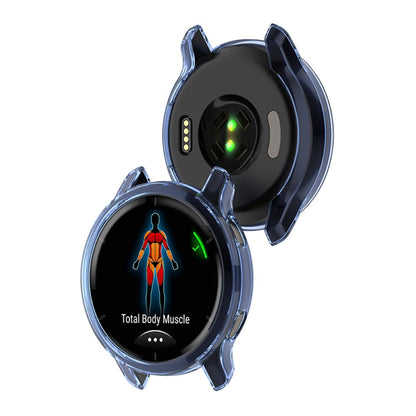 Garmin Venu 2 Gennemsigtig Silikone Bumper  - Blå#serie_1
