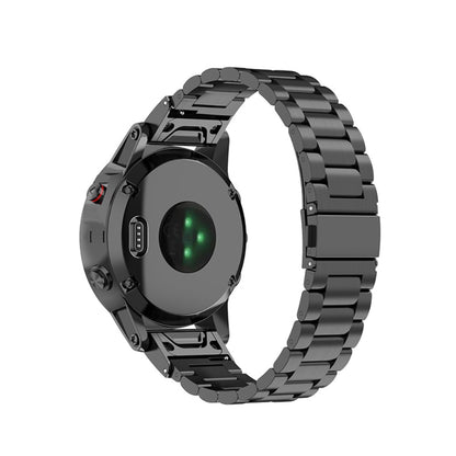Mega pænt Universal Garmin Metal Rem - Sort#serie_4