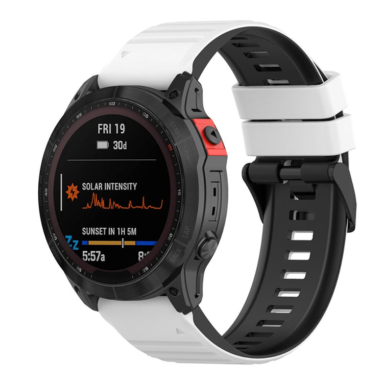 Super elegant Garmin Fenix 7 Silikone Rem - Flerfarvet#serie_9