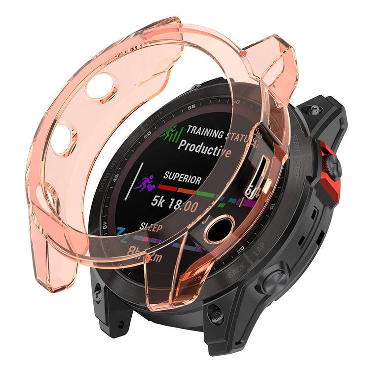 Fed Garmin Fenix 7 Silikone Cover - Pink#serie_1