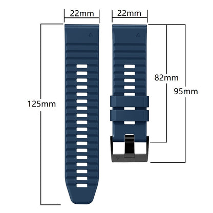 Vildt fed Universal Silikone Rem - Sølv#serie_7