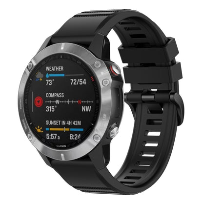 Sejt Garmin Fenix 7 Silikone Rem - Sort#serie_1