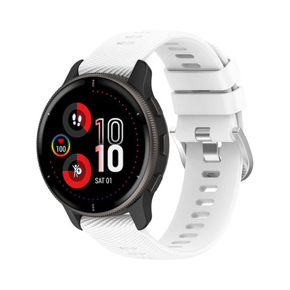 Rigtigt smuk Universal Garmin Silikone Rem - Hvid#serie_1