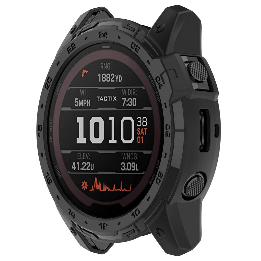 Garmin Enduro 2 / Garmin Tactix 7  Silikone Bumper  - Sort#serie_1