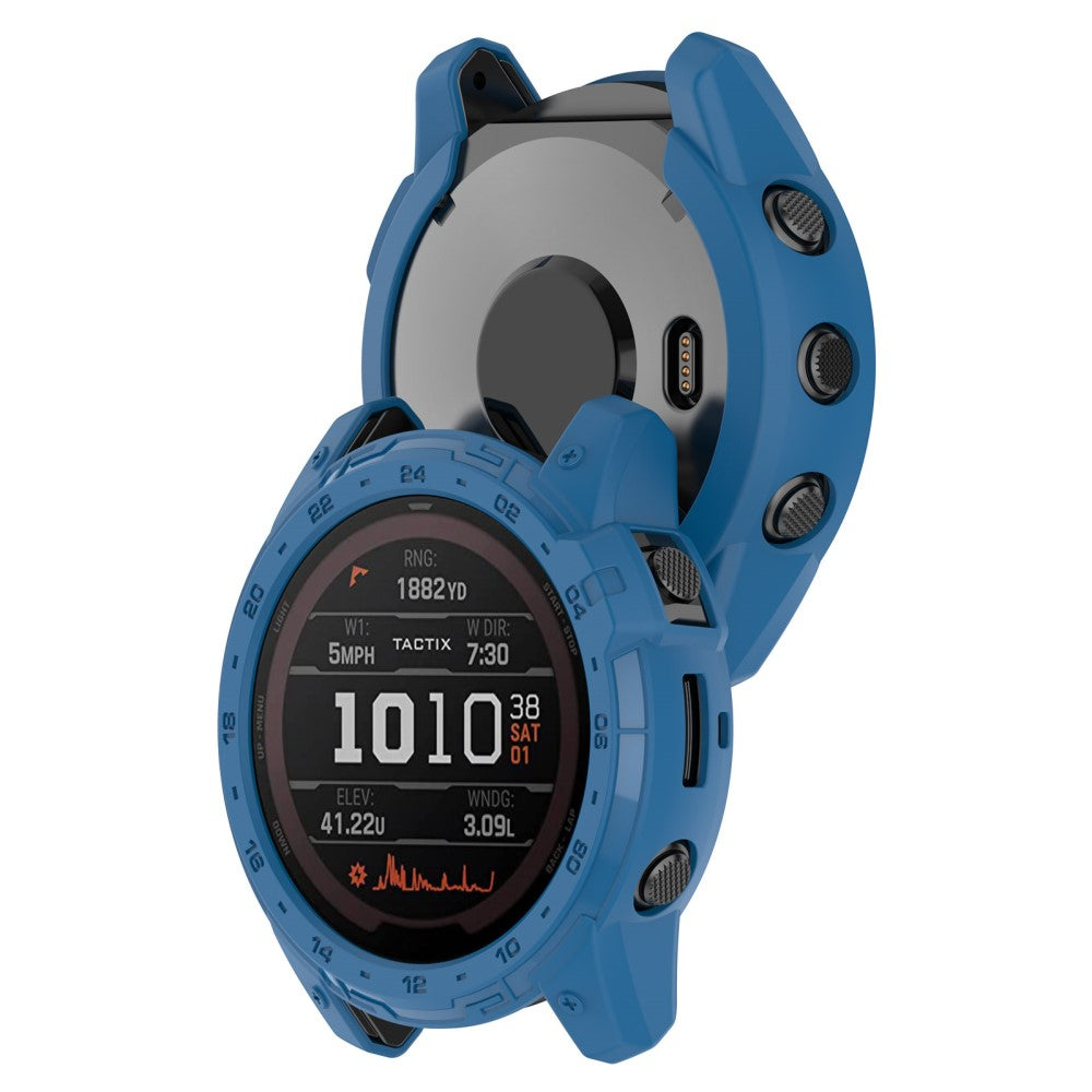 Garmin Enduro 2 / Garmin Tactix 7  Silikone Bumper  - Blå#serie_5