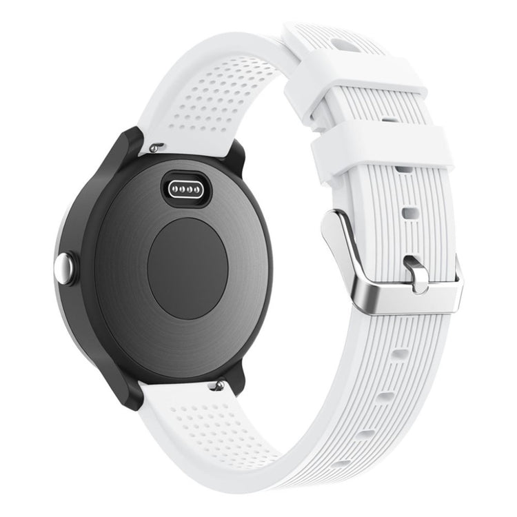 Rigtigt fed Garmin Vivoactive 3 Silikone Rem - Hvid#serie_2