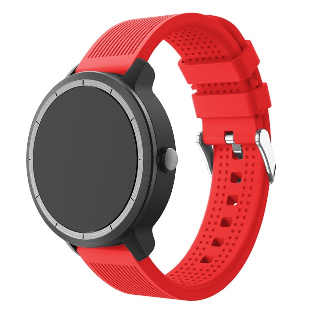 Rigtigt fed Garmin Vivoactive 3 Silikone Rem - Rød#serie_5