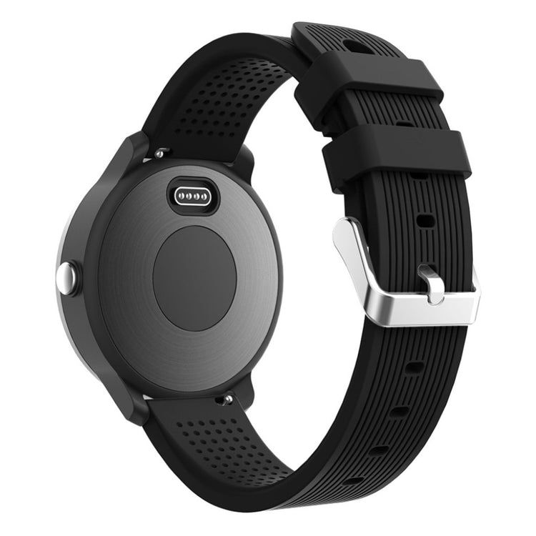 Rigtigt fed Garmin Vivoactive 3 Silikone Rem - Sort#serie_6