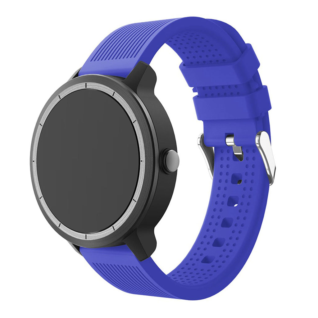 Rigtigt fed Garmin Vivoactive 3 Silikone Rem - Blå#serie_9