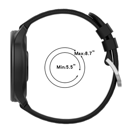 Vildt Skøn Silikone Universal Rem passer til Garmin Smartwatch - Sort#serie_1