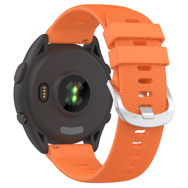 Meget Elegant Silikone Rem passer til Garmin Forerunner 265 - Orange#serie_5