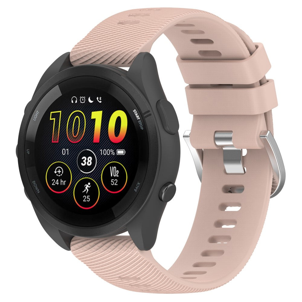 Meget Elegant Silikone Rem passer til Garmin Forerunner 265 - Pink#serie_9