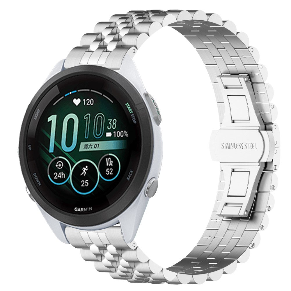 Rigtigt Cool Metal Universal Rem passer til Garmin Smartwatch - Sølv#serie_1