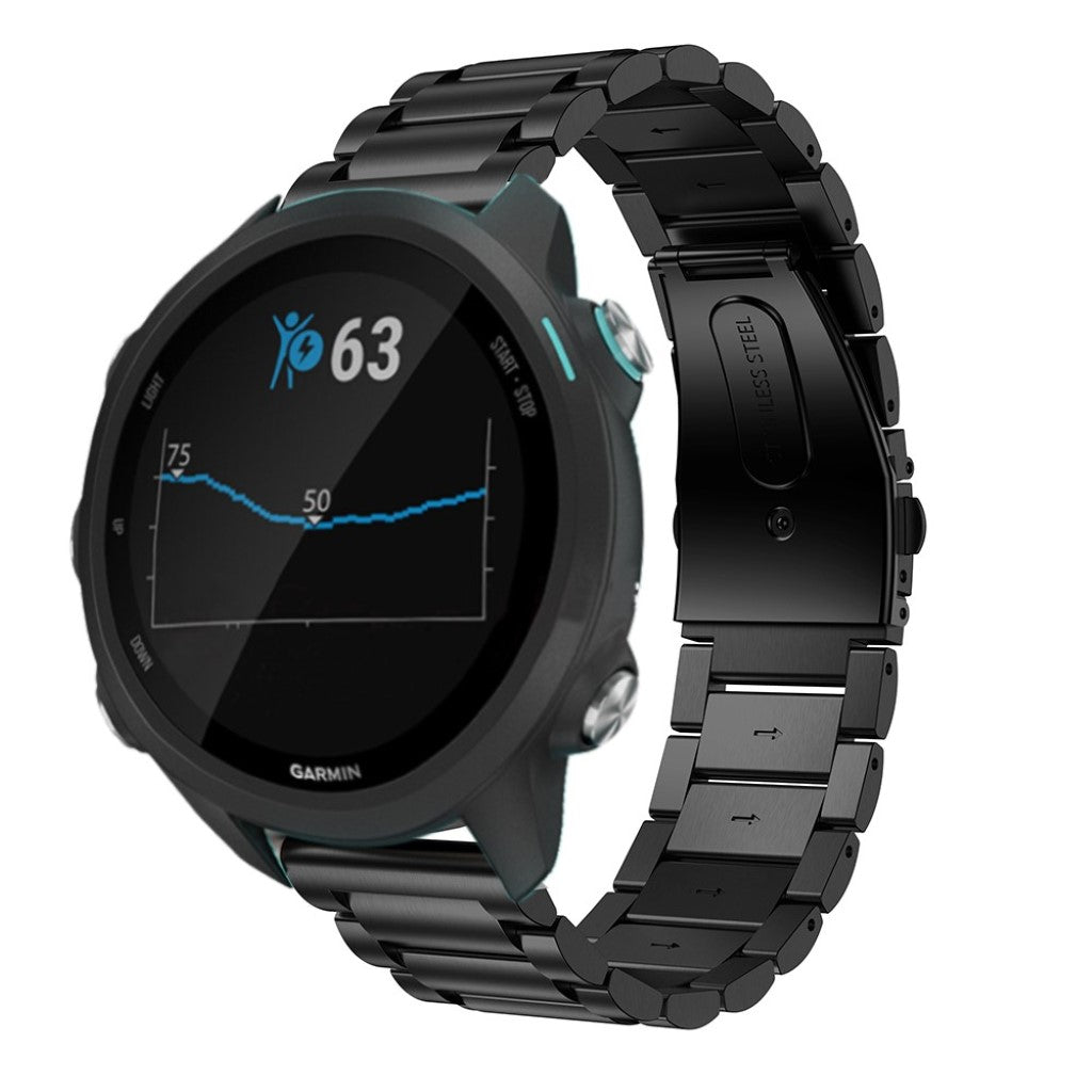 Meget godt Garmin Forerunner 245 Metal Rem - Sort#serie_1