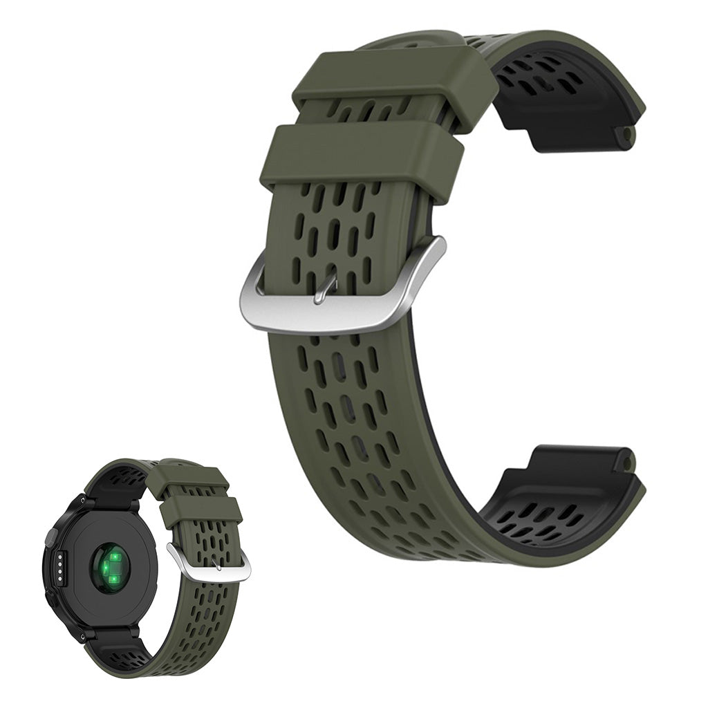 Vildt holdbart Universal Garmin Silikone Rem - Grøn#serie_8