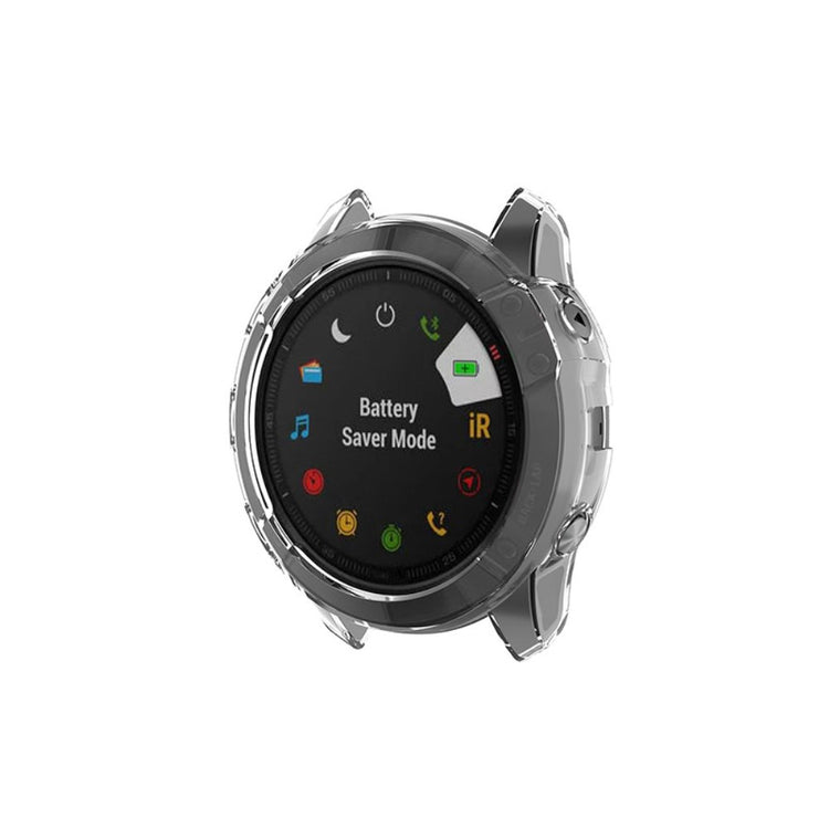 Garmin Fenix 6X / Garmin Fenix 6X Pro Gennemsigtig Silikone Bumper  - Gennemsigtig#serie_4