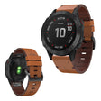 Bemerkelsesverdig søt Garmin Fenix 6 Ekte lær Reim