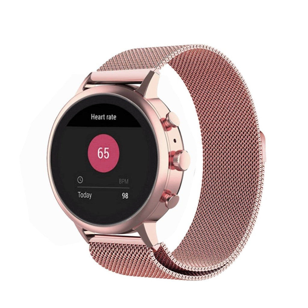 Helt vildt hårdfør Garmin Vivoactive 4S Metal Rem - Pink#serie_3