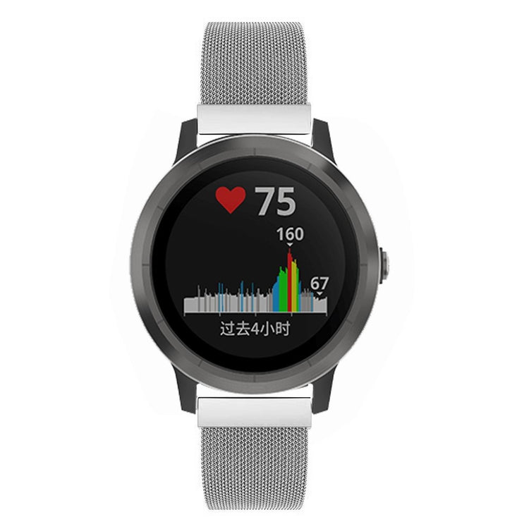 Helt vildt hårdfør Garmin Vivoactive 4S Metal Rem - Sølv#serie_5