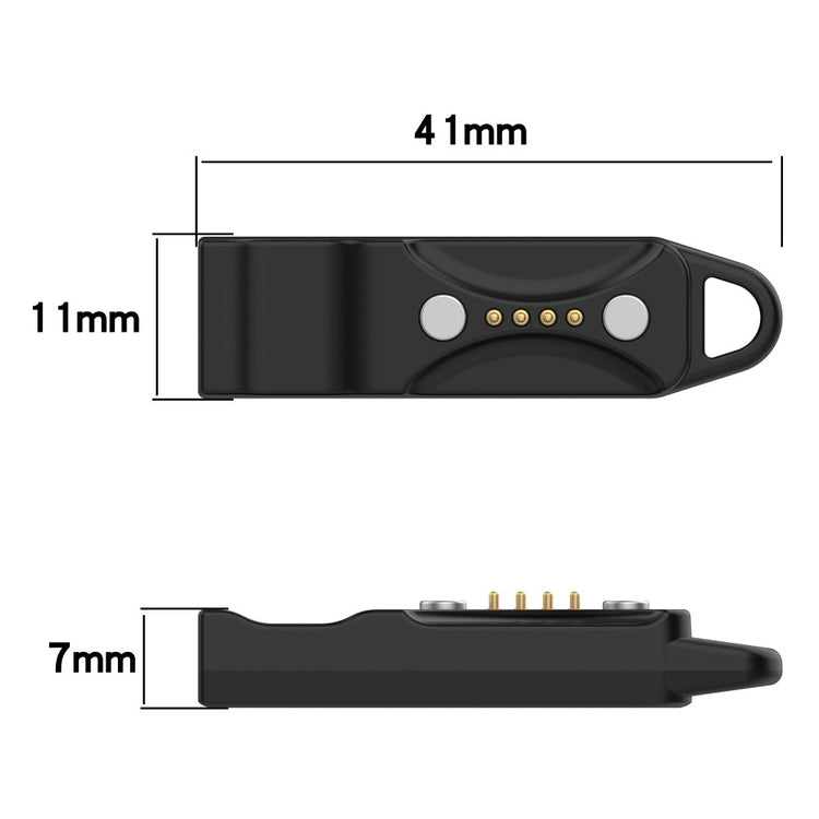 Plastik Polar Pacer / Polar Pacer Pro Magnetisk  USB Type-C Ladestation Oplader - Sort#serie_2